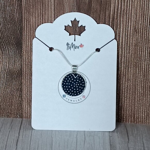 "Male Bodky" UNESCO Heritage "Modrotlac" Blueprint Necklace - Artisan Crafted - Picture 4 of 6